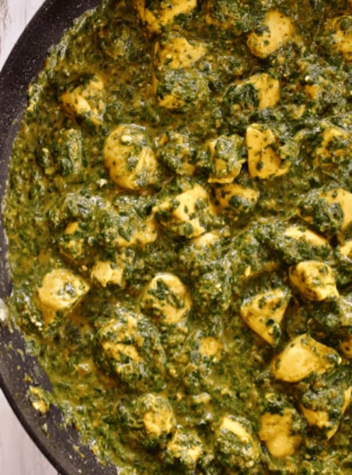 Chicken Tikka Saag.