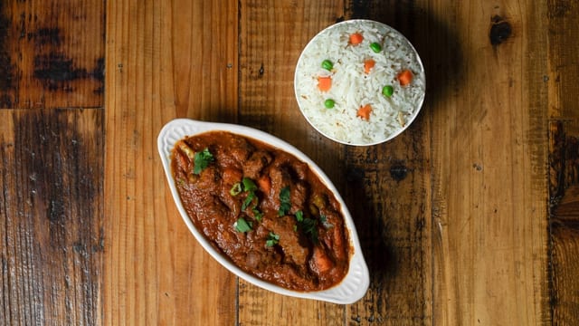 Lamb Jalfrezi.